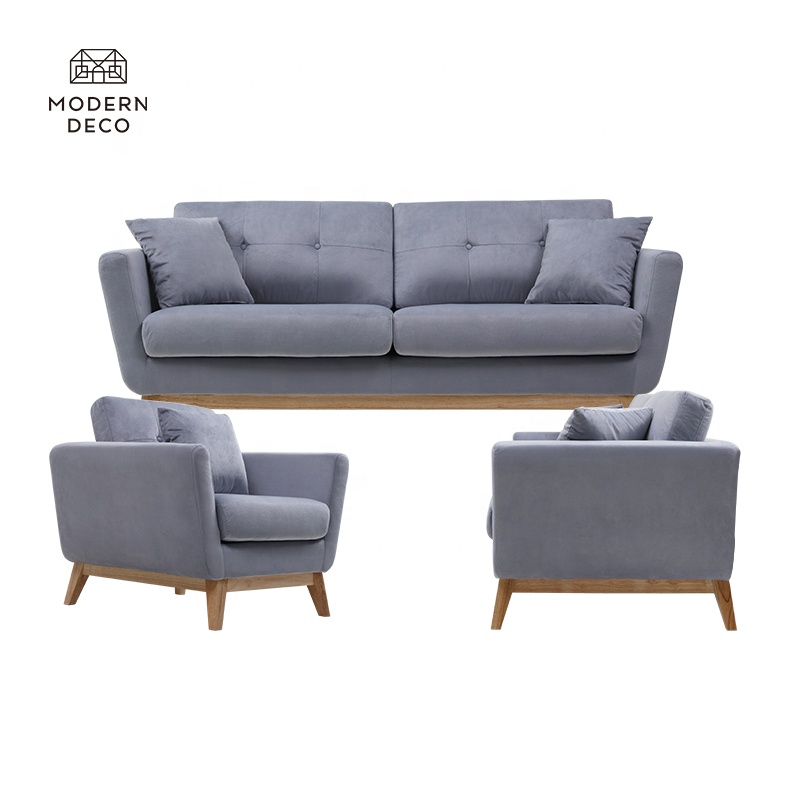 3 2 1 sofa set grey fabric living room home furniture muebles wholesale modren designs nordic european style 6 seater