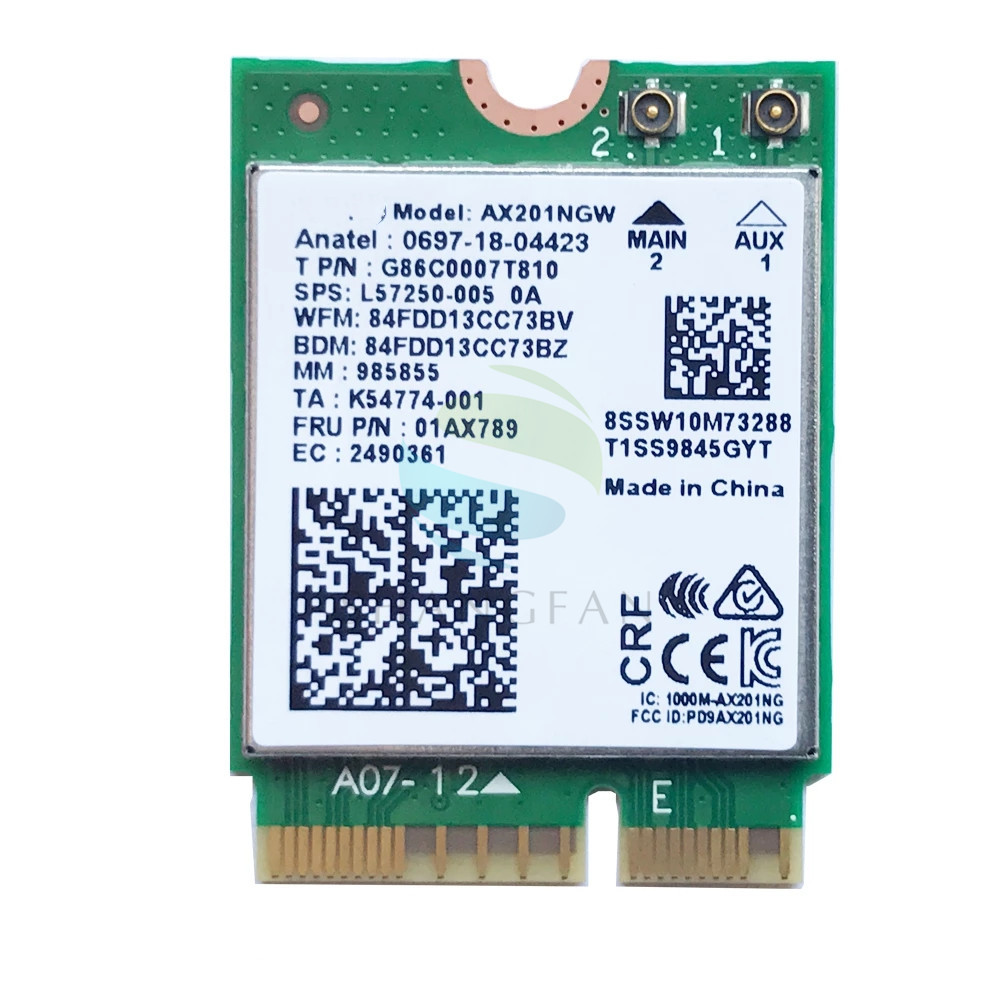 AX201 BT5.0 Двухдиапазонная 2,4G/5G беспроводная кнопка NGFF E CNVi Wifi карта AX201NGW 2,4 ГГц/5 ГГц 802.11ac / ax