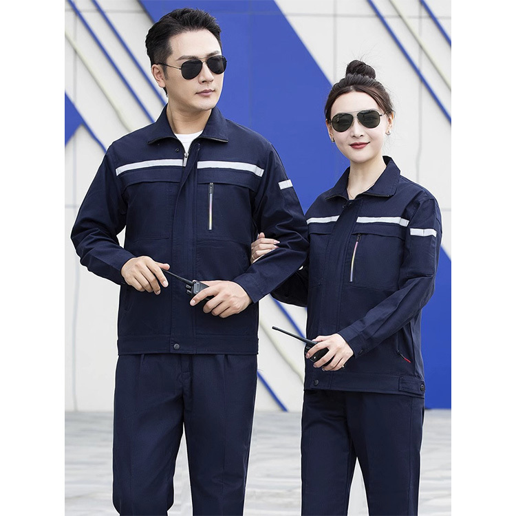 Wholesale Long Sleeve Available Safety Workwear Suit Fire Retardant Anti Static with Reflective Tape Uniform for Men and Women