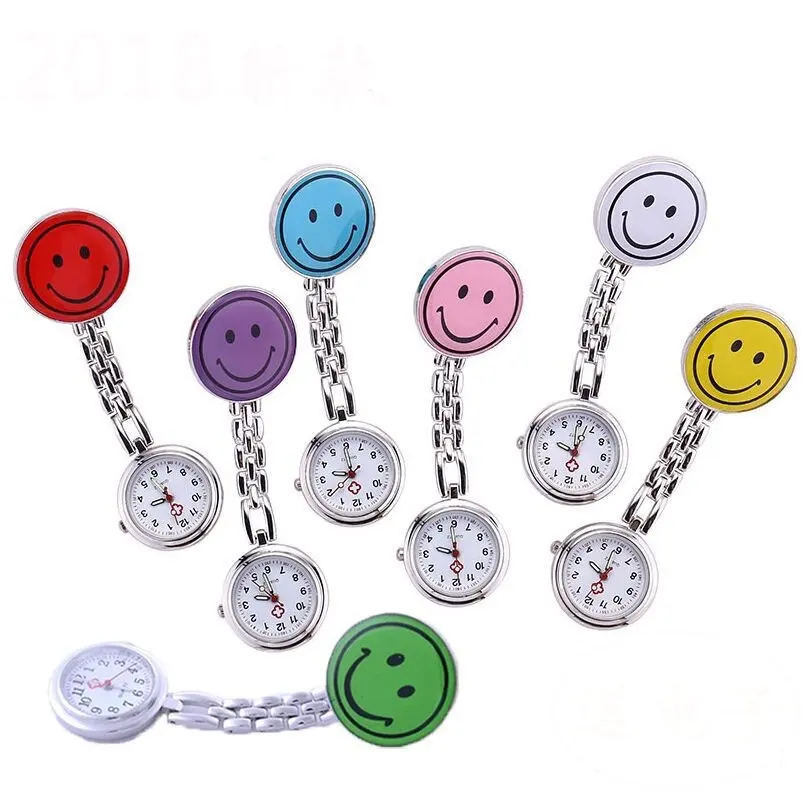 Fashion Pocket Watch Wholesale FOB Smiling Face Nurse Watch Multi-function Table Simple Medical Wall Watch
