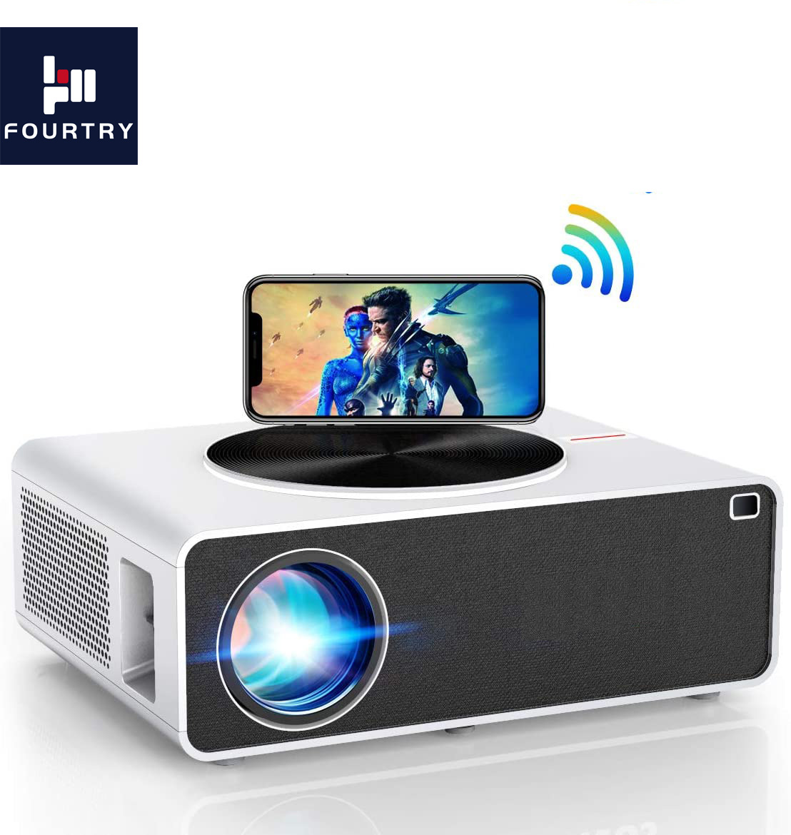 Android Wi-Fi Умный портативный мини светодиодный ТВ-проектор Поддержка Full HD 1080p 4K видео домашний кинотеатр проектор
