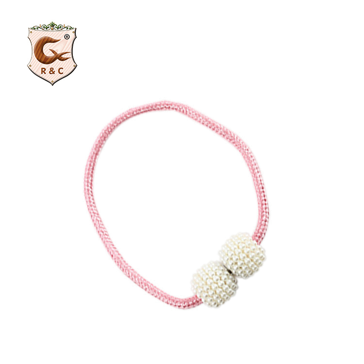 R C 2021 Curtain Holdback  Decorative Pearl Pearl Magnetic Modern Supplier Crystal Beads Wholesale Curtain Tiebacks /