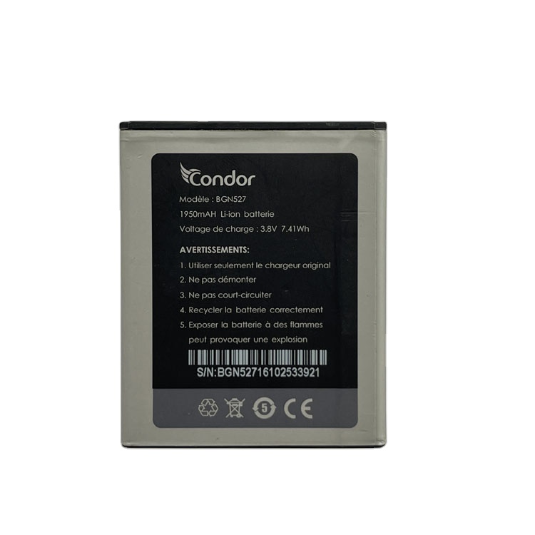 CONDR BGN527 Hot selling lithium ion rechargeable battery mobile phone spare battery