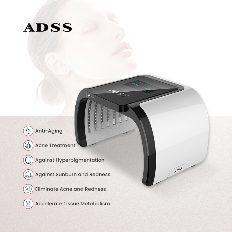 ADSS Multi-Wavelength Face Red Light Blue Light PDT LED Skin Care Device For Beauty Salon