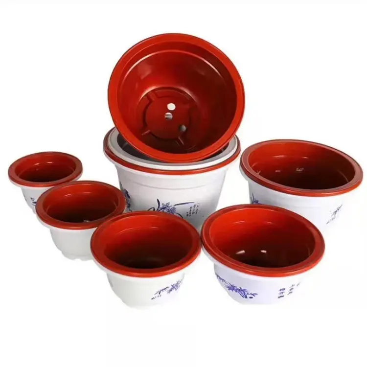 Wholesale Plastic Flower Pot Round High Quality Thick Plastic Extra Large Flower Pot Can Be Customized Planting Nursery Pot