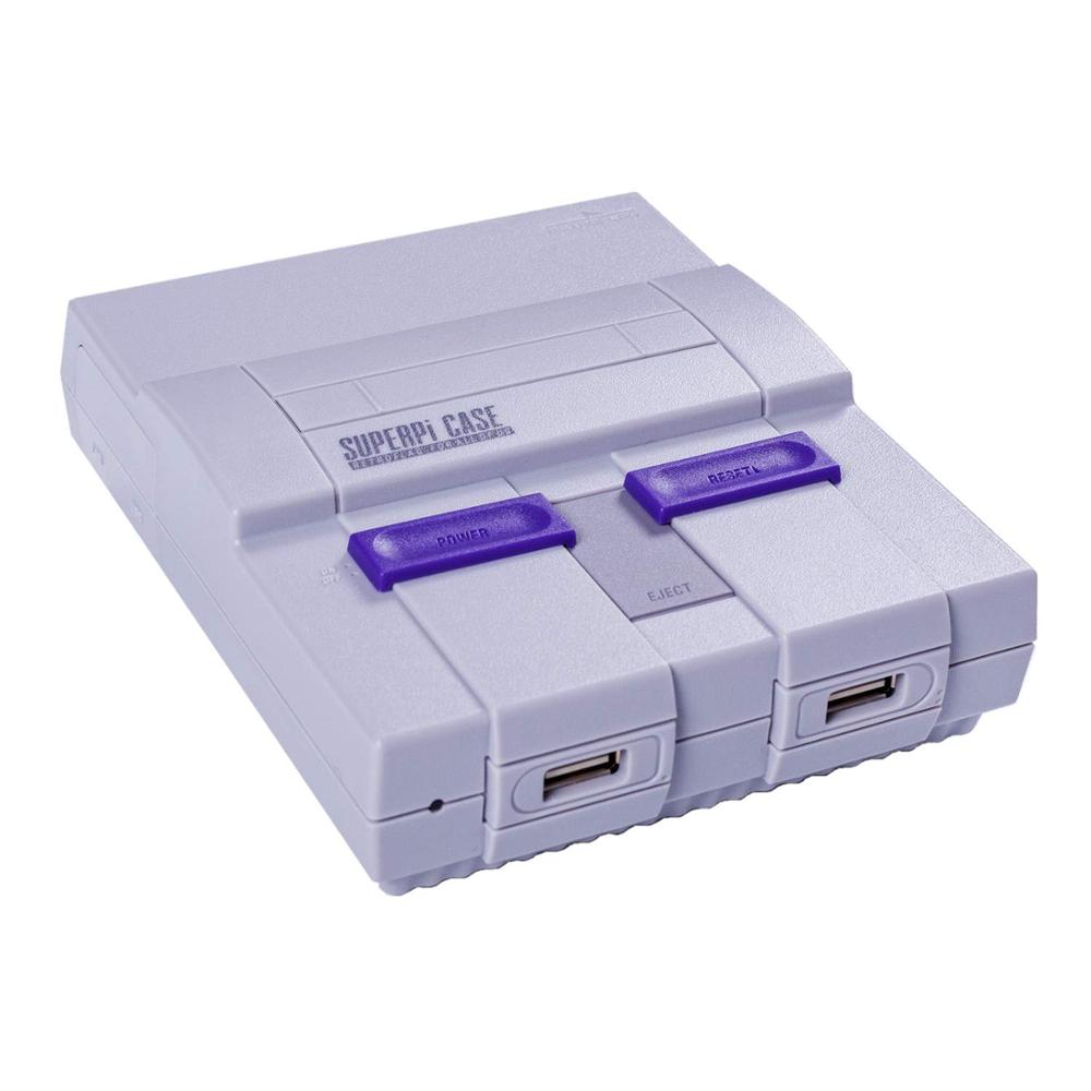 Корпус SUPERPI, корпус U SNES с функциональной кнопкой питания и сброса для Raspberry Pi 3 B/B +