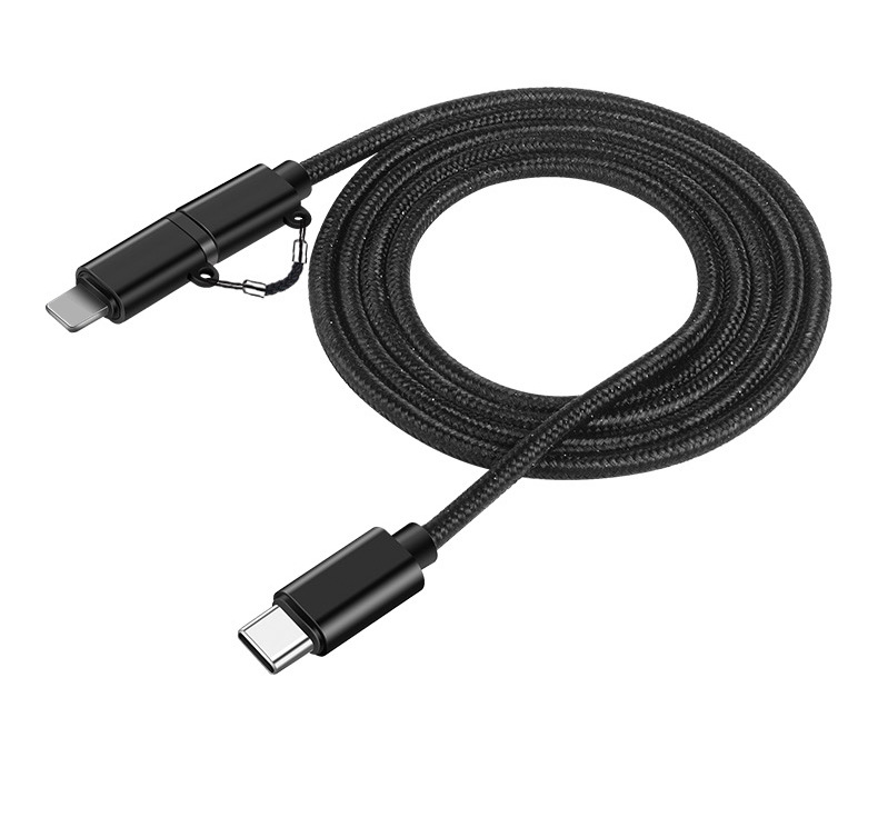 Universal Mobile phone 2 in 1 Charge Fast Type C To Type C 60W Pd Quick Charging For iphone Huawei