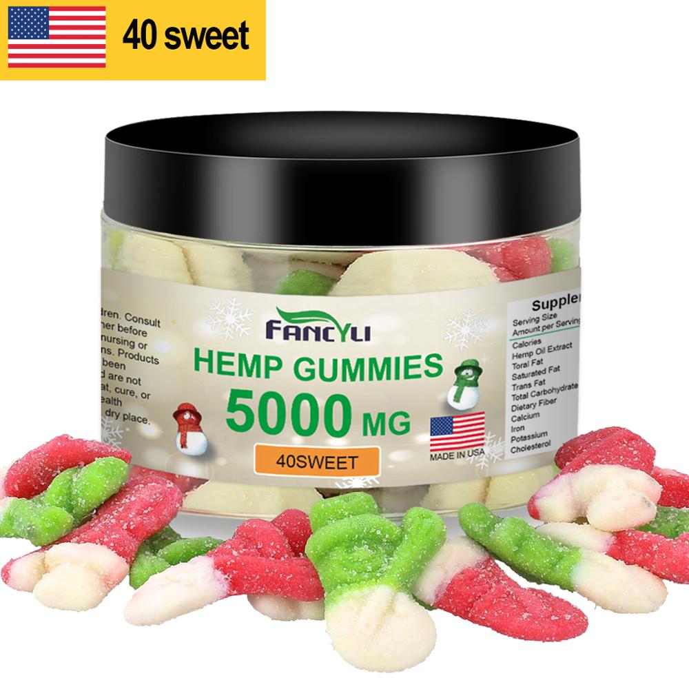5000 мг КБР натуральные органические конопли КБР Gummies для Рождества