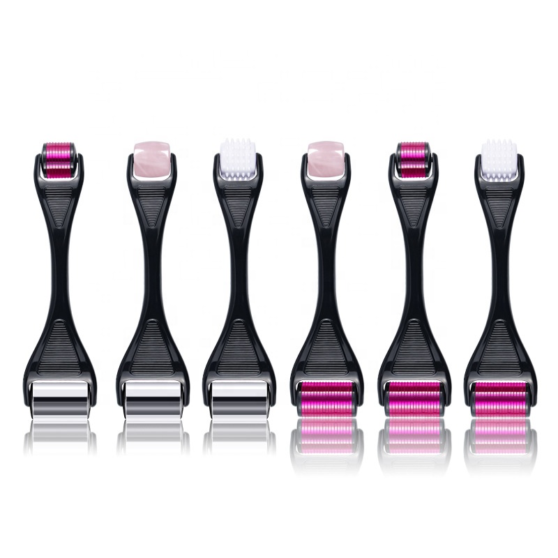 Двойная головка derma roller 540 система 0,5 1,5 мм титановый микро-игольчатый derma roller