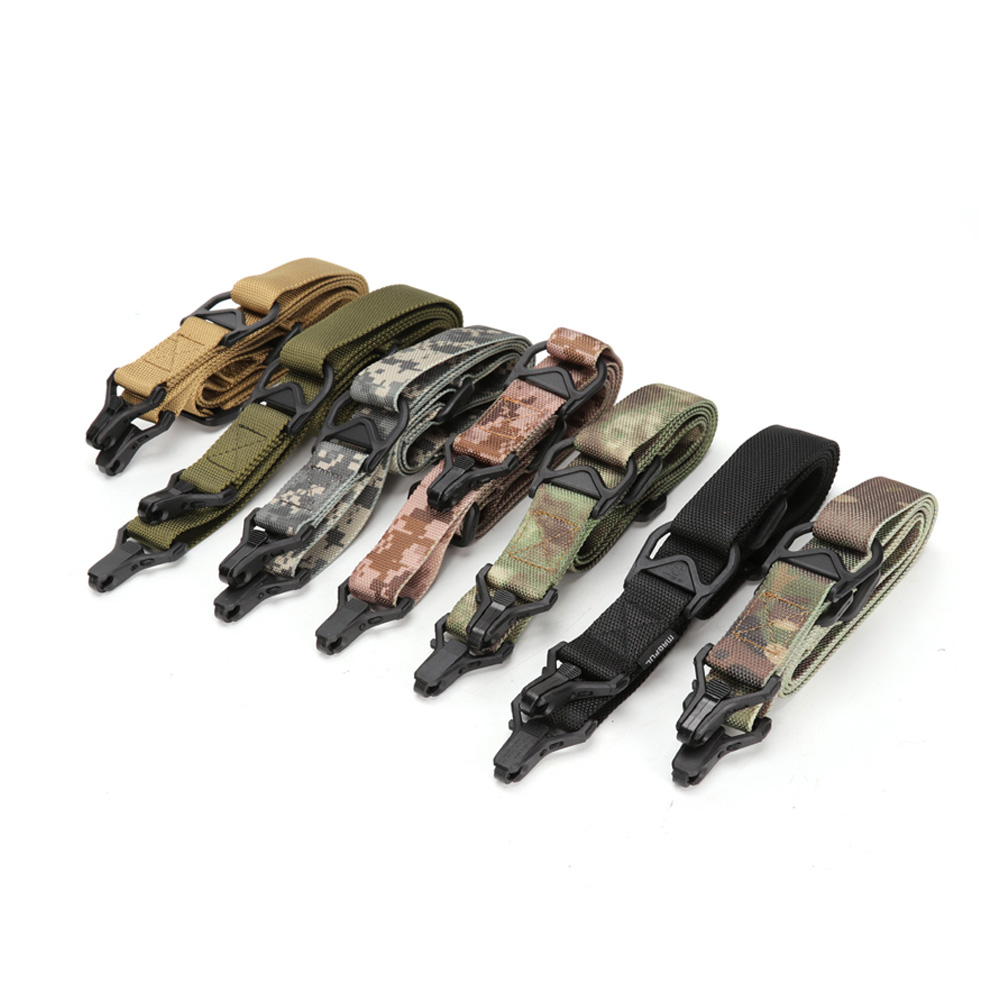 Airsoft Двойной Два 2 Очки винтовка Слинг Регулируемый Нейлоновый многофункциональный пистолет веревка тактический для стреляния оружий аксессуары ms3 Слинг