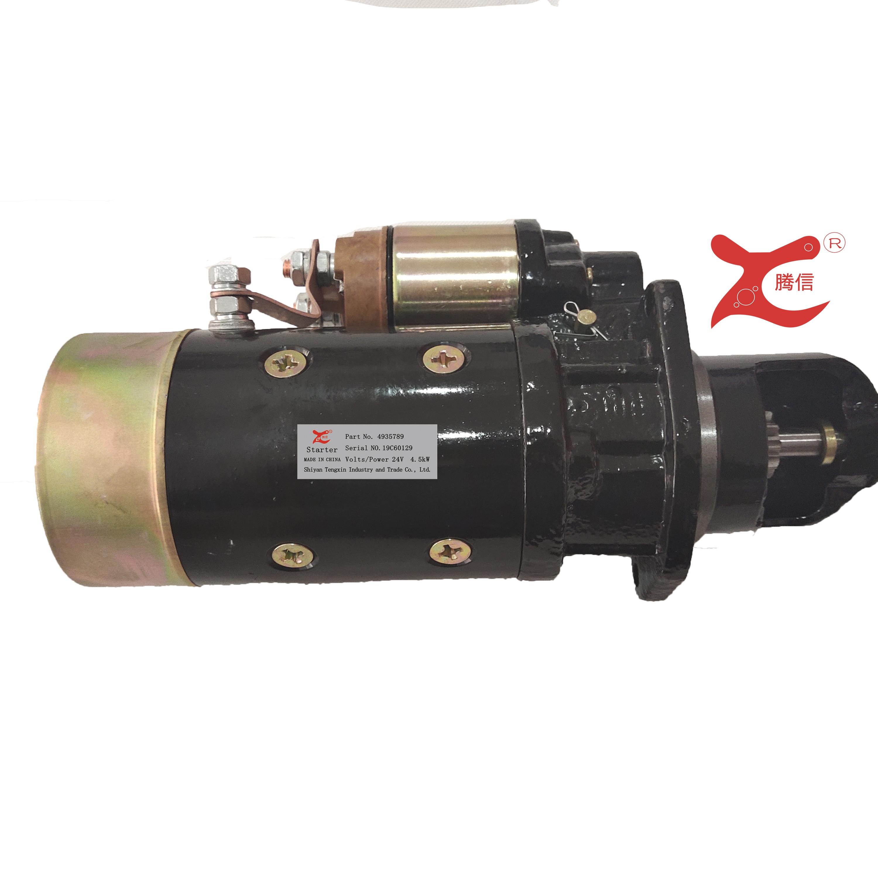 Стартеров грузового автомобиля 24V 4.5KW, грузовик дизельный двигатель части 6BT EQ153 стартер двигателя 4935789 3708N-010