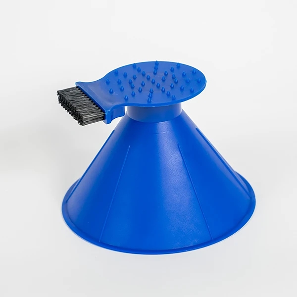 Ice Easy Deluxe Scraper Cone | 4-in-1 Ice Scraper Breaker Brush & Funnel