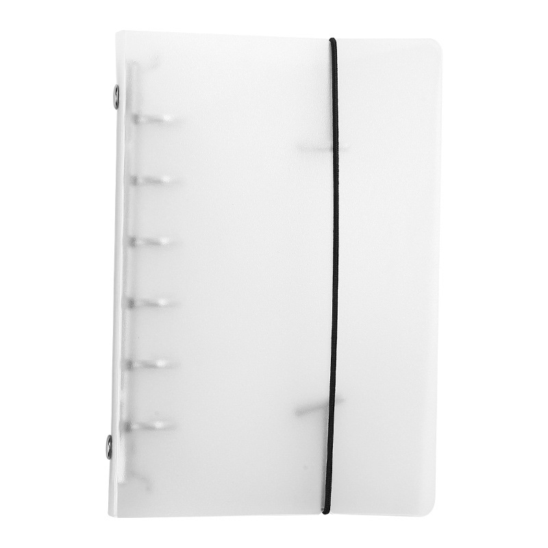 A5 transparent PP binder frosted diagonal A4 folder B5 data punching clip archive clip 20 holes 30 holes customized logo print