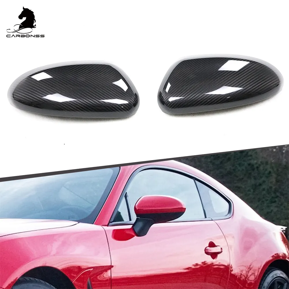 Add On Style Dry Carbon Fiber Mirror Cover Rearview Side Mirror Cover For Toyota GR86 Subaru Brz 2021+