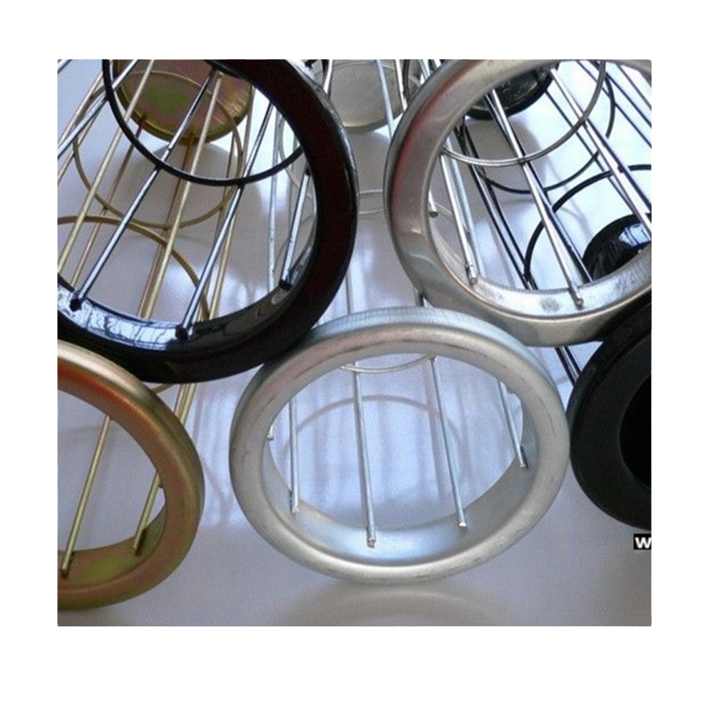 In dust collector organosilicone stainless steel filter bag cage