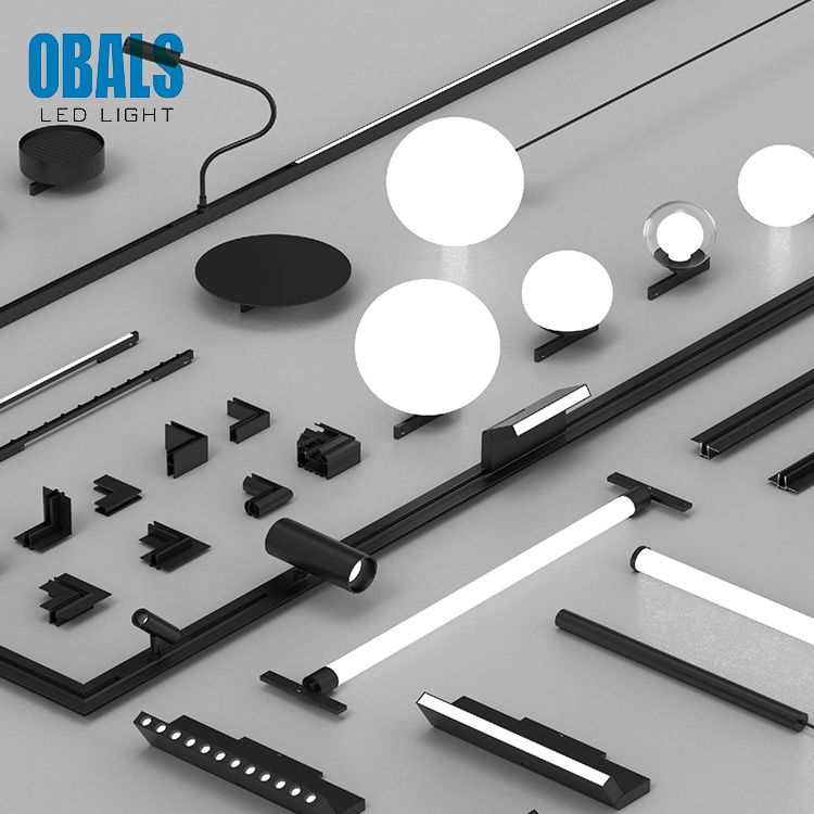 Professional Project Lighting Design New Premium Micro Suction Stretch Ceiling System Commercial LED Magnetic Track Light