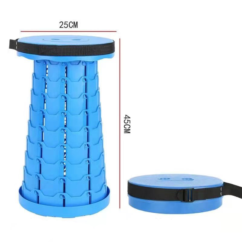New Type High Molecular Weight Polypropylene Portable Telescopic Stool folding Telescoping Stool
