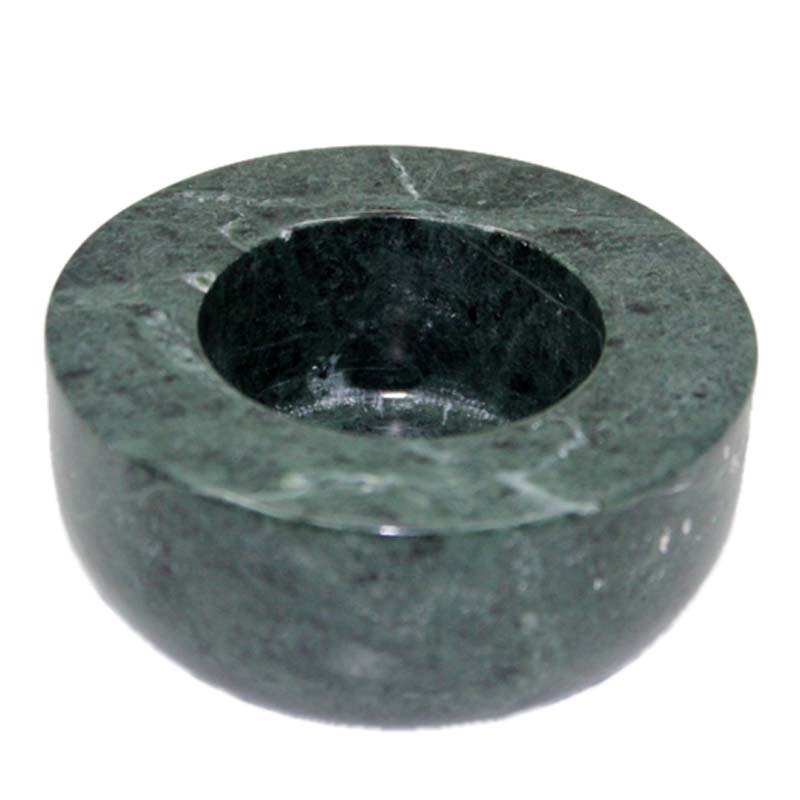 Green Color Stunning Marble Round T-Light Holder