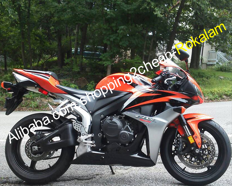 Для Honda CBR600RR CBR600 F5 2007 2008 CBR600 RR CBR 600RR 07 08 серебристо-оранжевый комплект обтекателей для кузова мотоцикла