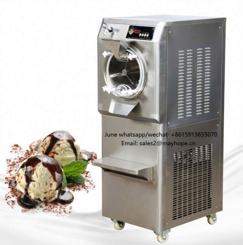 Commercial Hard Ice Cream Machine/20 L/H Table Top 25 L/H Vertical Batch Freezer