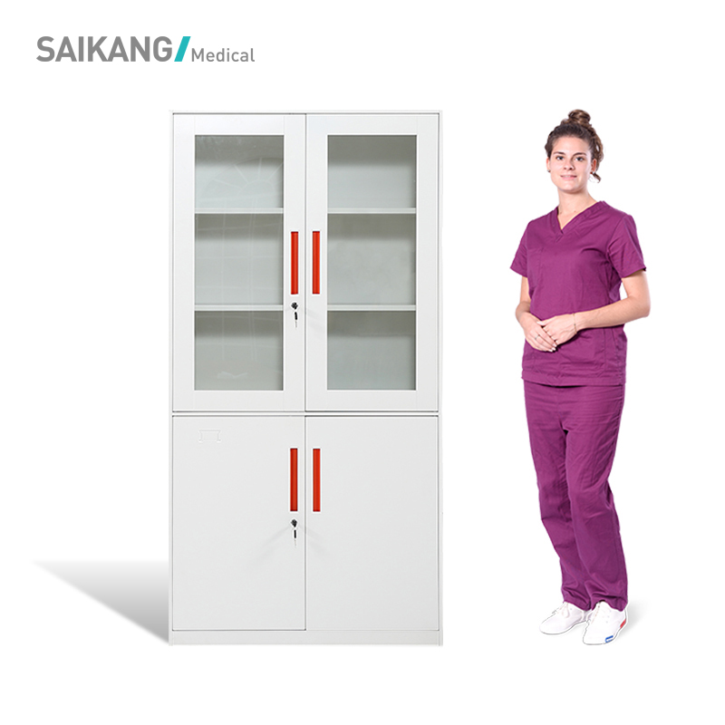 SKH092 High Quality Hospital Furniture Stainless Steel Medical Instrumen Cabinet Storage Locker Office Cabinets