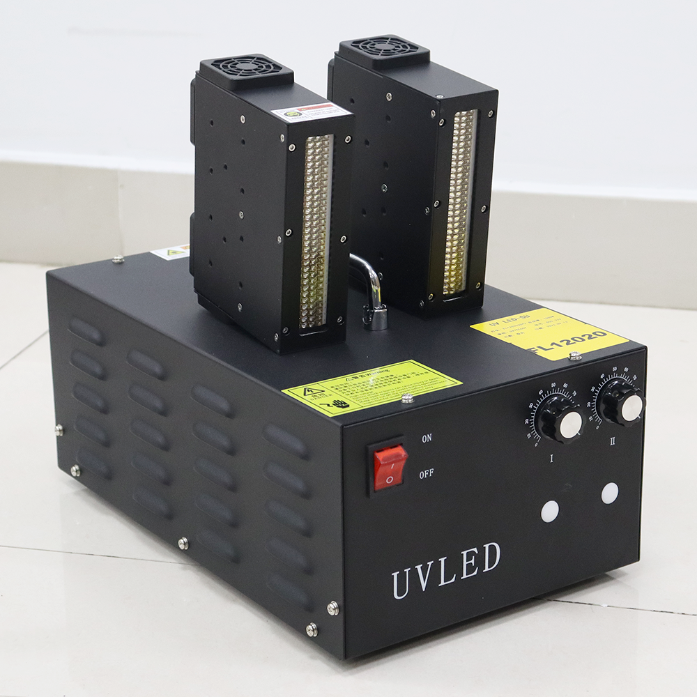 400W high power uv led curing lamp system UV printer modification LEDUV air-cooled lamp TX800/XP600 dual nozzle UV curing lamp