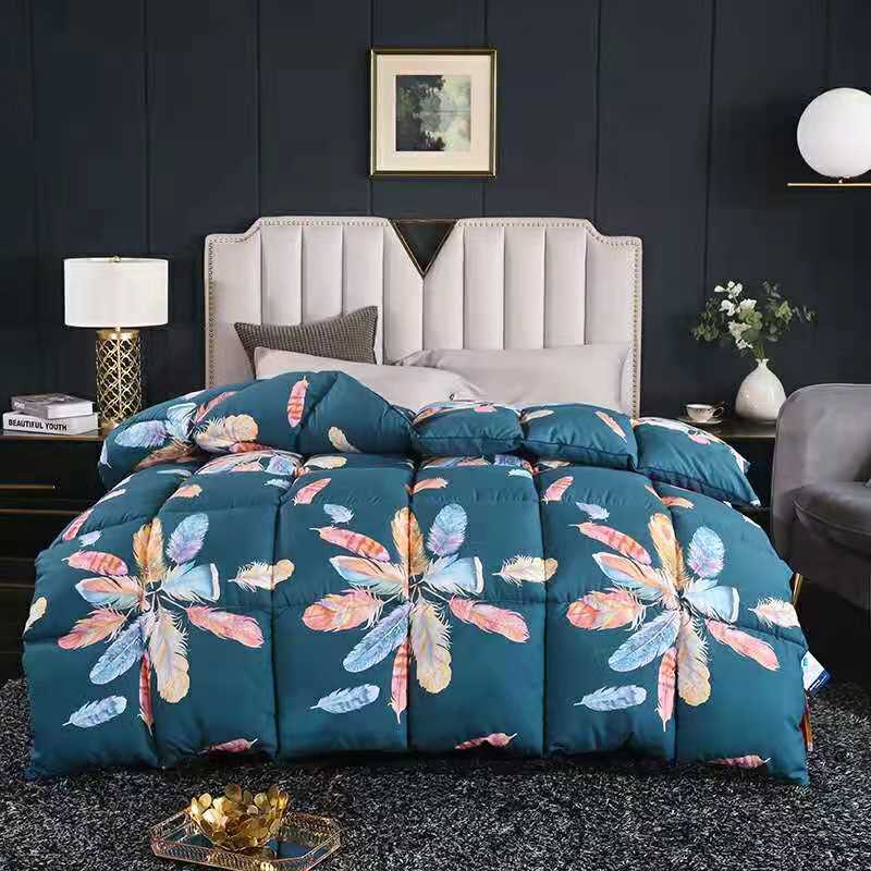 manufacturer direct polyester home comforter cotton custom luxury quilt for winter