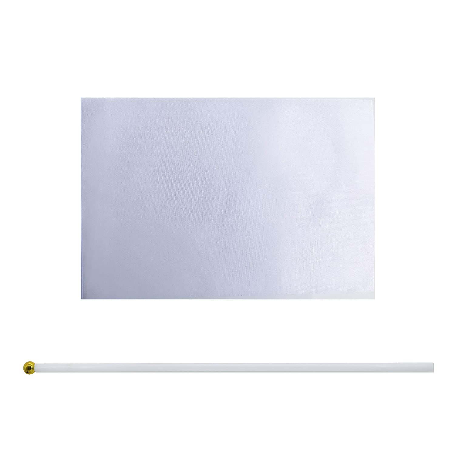 Solid White Blank Flag Small Mini Plain White DIY Color Flags On Stick,marking decoration supplies.
