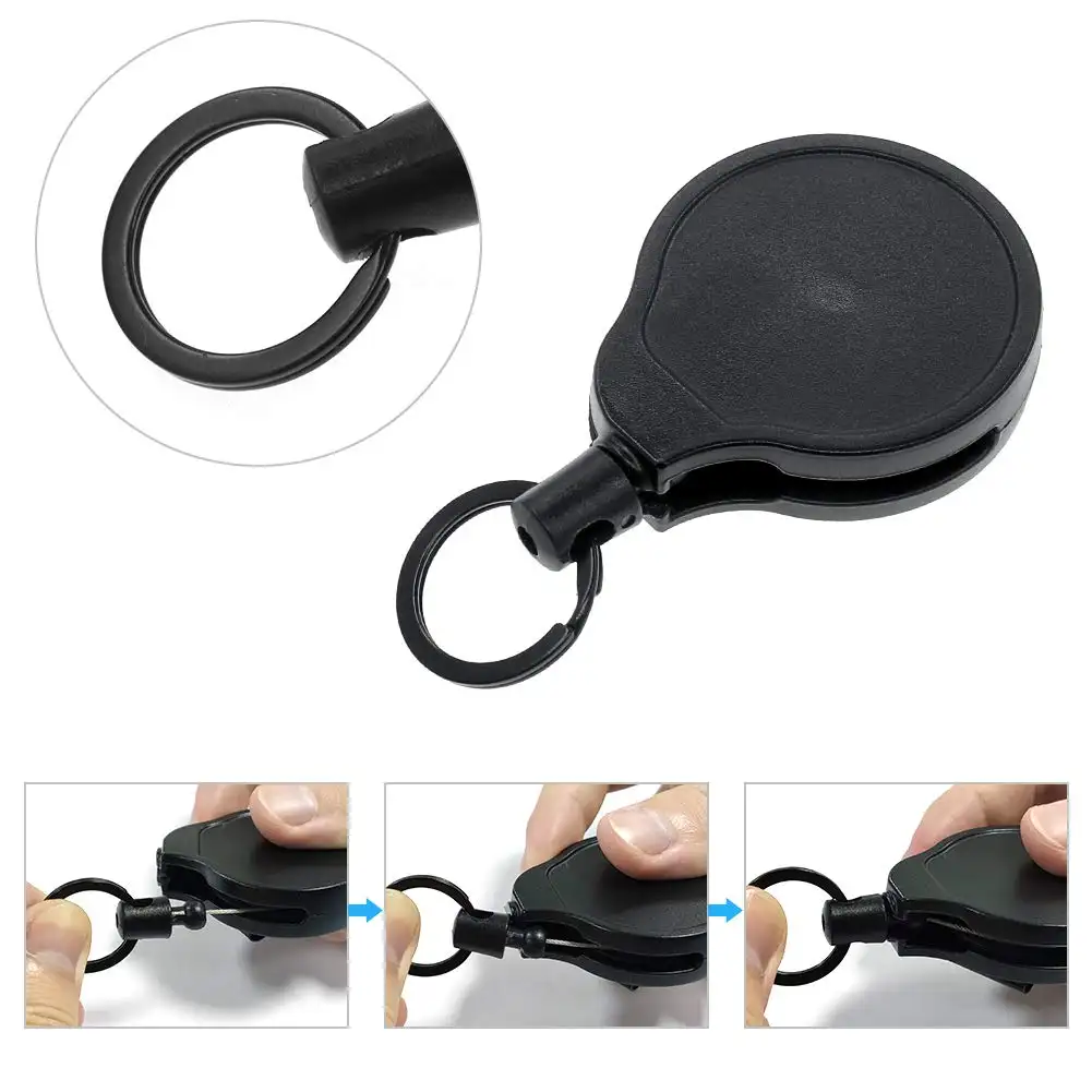 Super Locking Professional Heavy Duty Self Retracting Key Reel with Retractable Steel Wire Rope