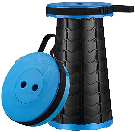 Portable Retractable Folding Stool Outdoor Lightweight Telescopic Stool Folding Chairs For Camping Fishing Retractable Stool