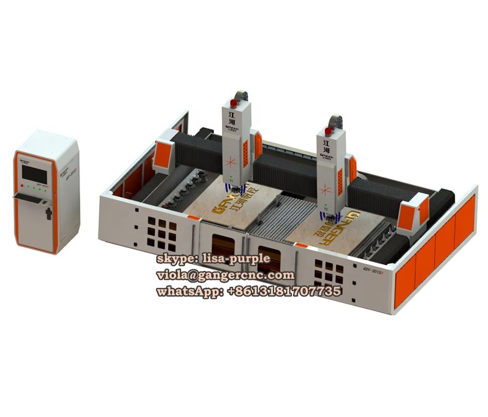 Кварцевого камня резки GSY-3015ATC cnc оборудование для работы с камнем маршрутизатор мрамор гранит кромки Профилирования полировки центр