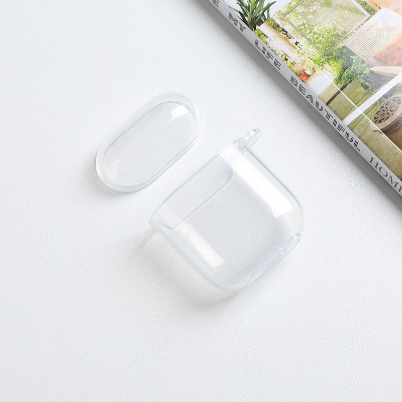 Прозрачный силиконовый чехол для наушников air pods 1/2 чехол Беспроводная гарнитура защитный чехол