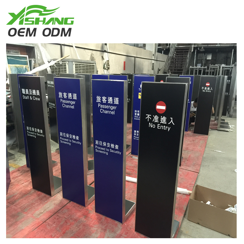 Metal display racks print aluminium signs outdoor digital signage standing metal stand rack