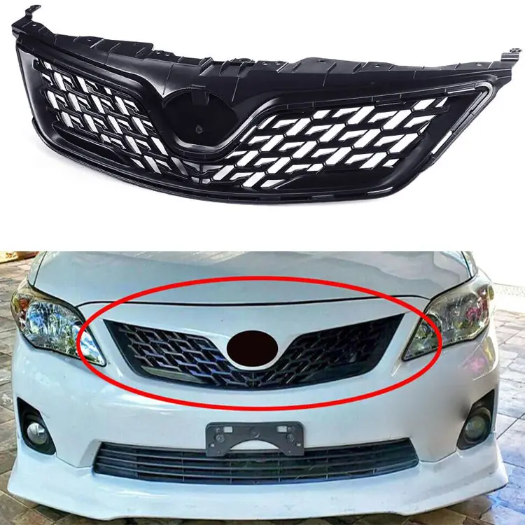 High Quality Front Grille Fit For Toyota Corolla 2011 2012 2013 Front Grille Cover