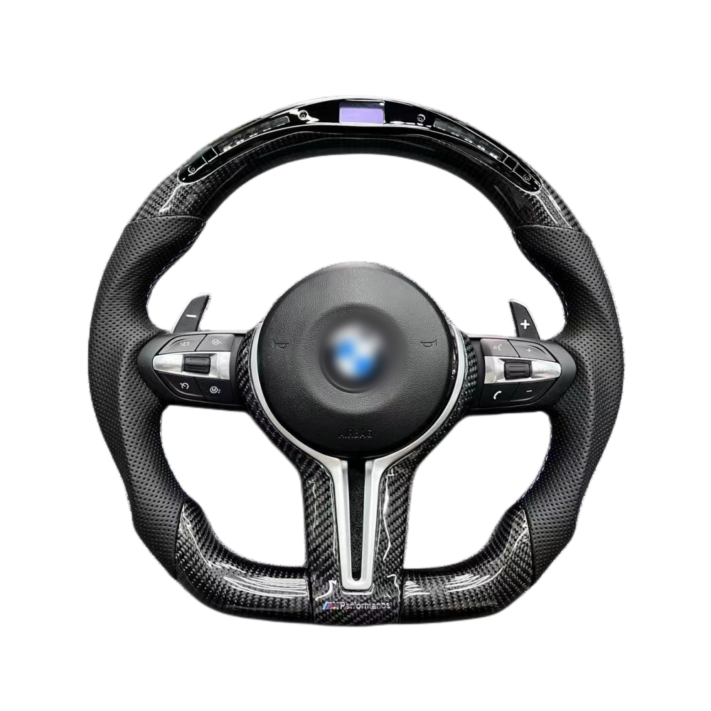 Автомобильные детали, светодиодное рулевое колесо, углеродное волокно для BMW F18 F10 F15 F16 F20 F22 F30, спортивные, индивидуальные цвета