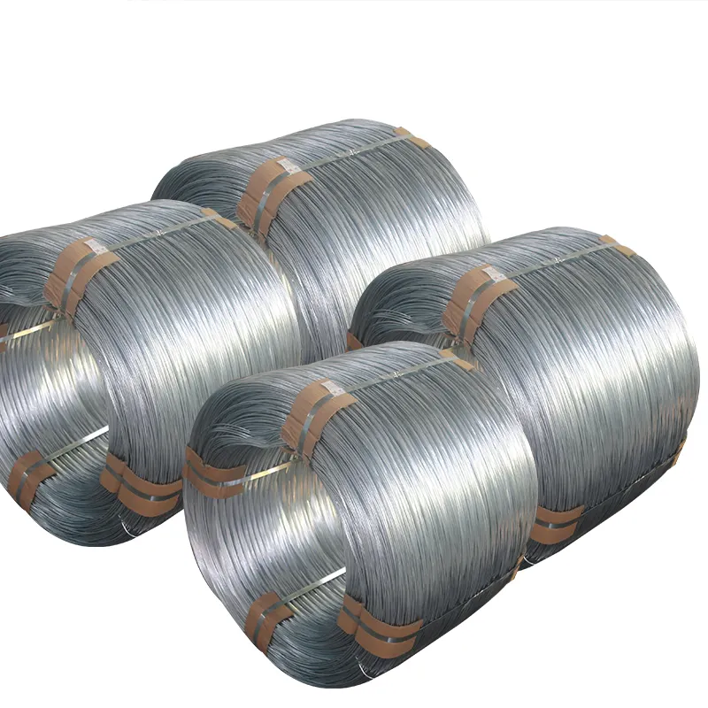 Bottom price Hot dipped galvanized steel wire 12/ 16/ 18 gauge binding wire