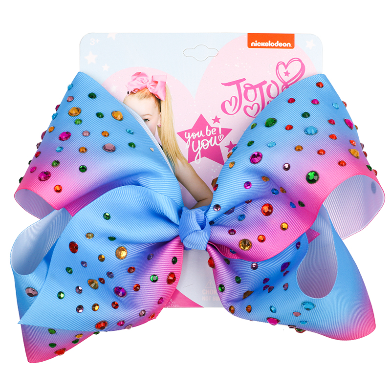 2019 Jojo siwa гироборд с колесами 8 дюймов с бантом большого размера, зажим для отдыха и вечеринок; украшения для волос