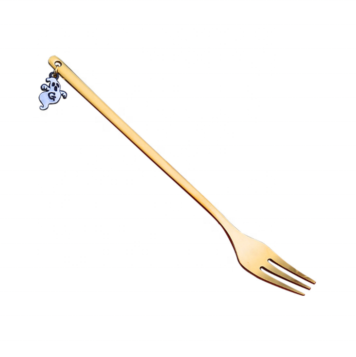 Party Halloween Party Decorations Supplies Stainless Steel Fruit Dessert Forks Reusable Food Pick Forks for Snack Cake Dessert