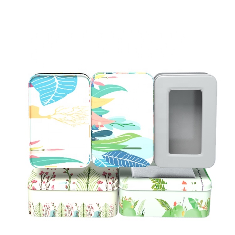 Wholesale Custom Square Shape Small Metal Embossed Candy Tea Tin Boxes OEM&ODM Customized Printing Logo Design