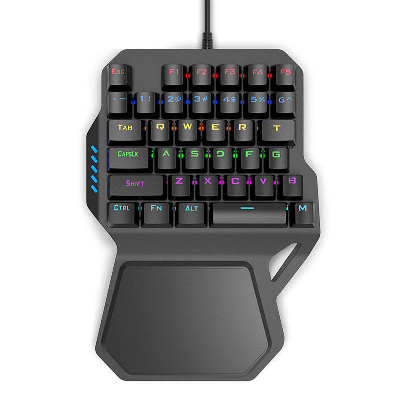 Королевский клудж RK RKB20 одной рукой gaming keyboard rgb проводной подсветкой мини Механическая игровая клавиатура с одной стороны клавиатуры с помощью одной руки для телефонов и компьютеров