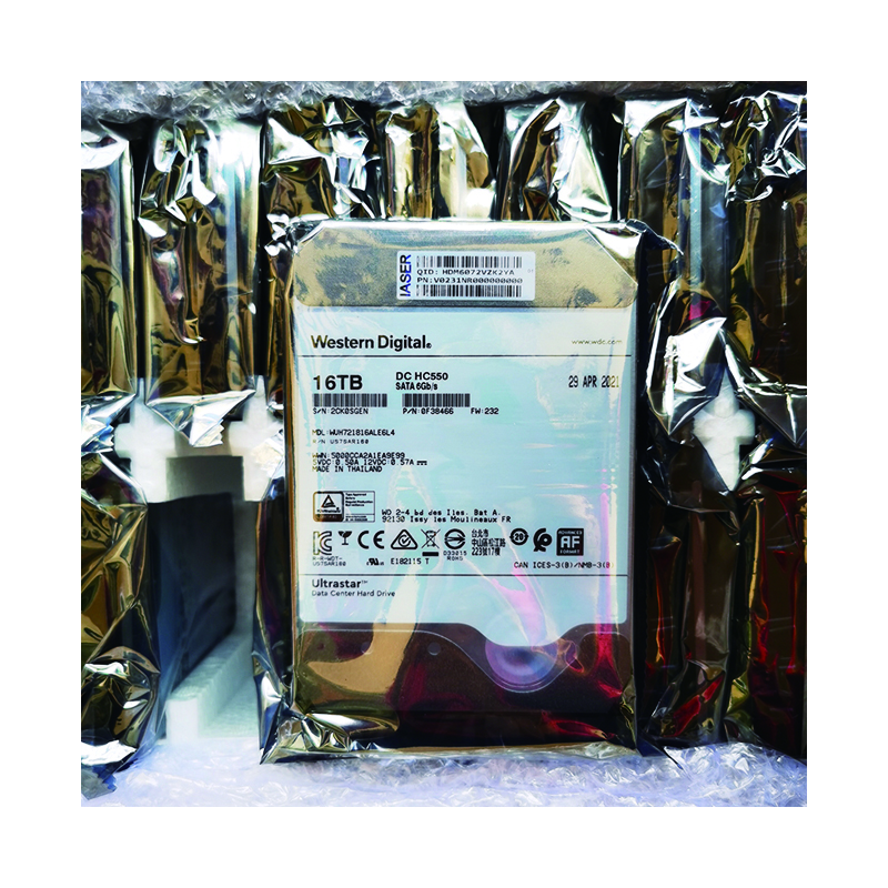 Оригинальный жесткий диск WD 16T, 3,5 дюйма, SATA, 6 Гб/с, 7200 об/мин, 512 МБ, WUH721816ALE6L4, жесткий диск для сервера nas