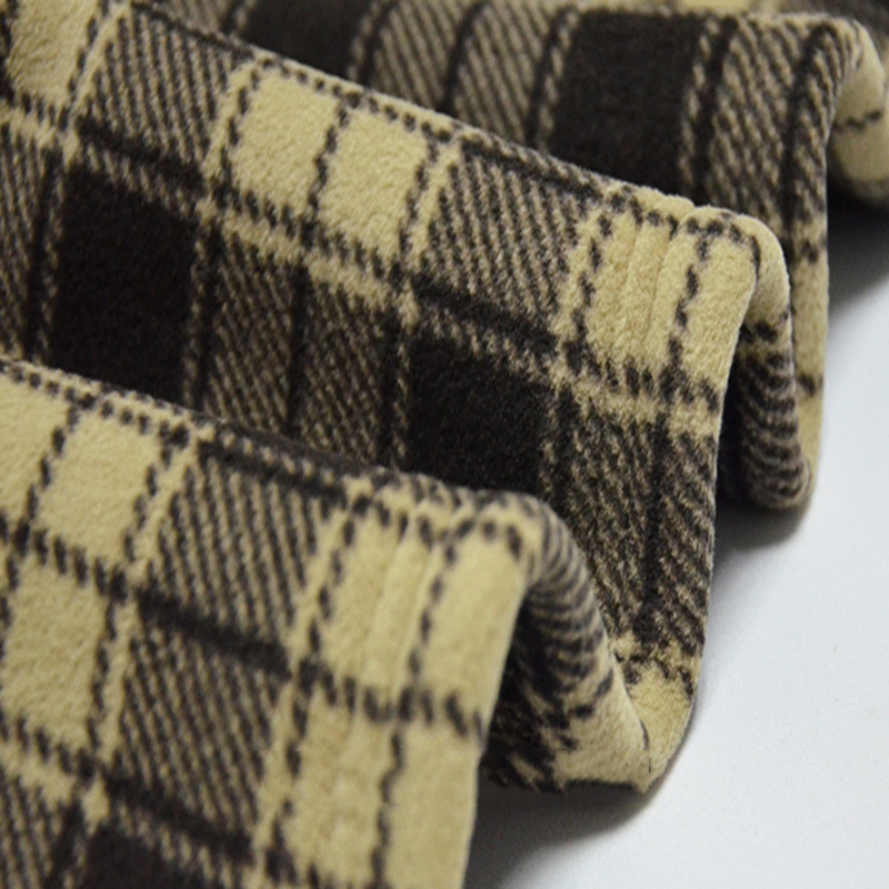 wholesale 100% polyester knit stretch fleece gloves polar fleece fabric supplier
