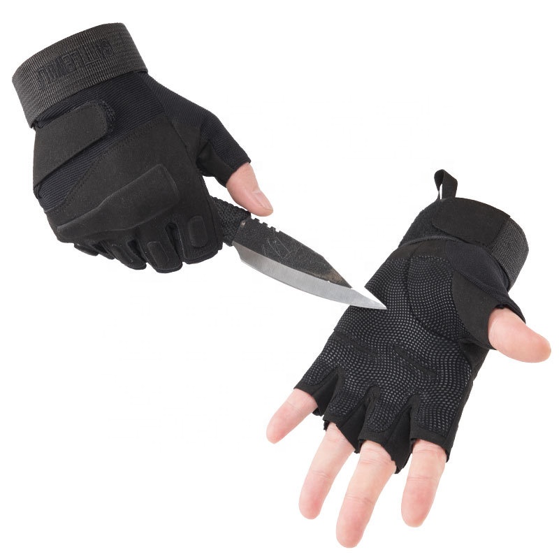 Best Price Comfortable Tactical Military Half Finger Gloves, Cycling Motorcycle Gloves, Hiking Camping Gym Gloves Hunting Gloves