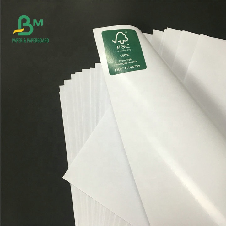 80gsm 90gsm 100gsm Woodfree Offset Paper With 10g PE Laminated For Food Wrapping