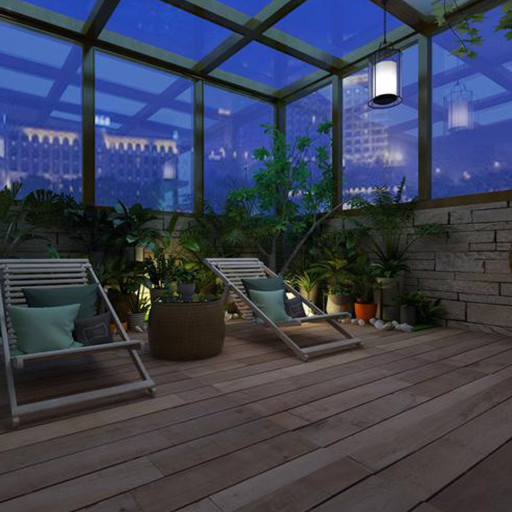 aluminium sunroom kit / outdoor glass room / sun room glass house