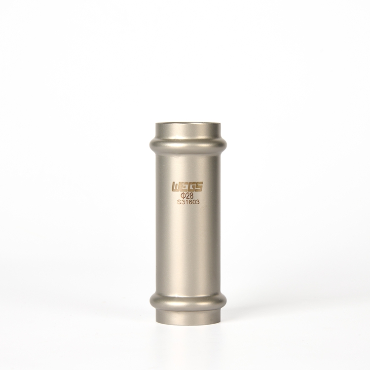 WEGS Stainless Steel Equal Coupling Single Compression Press Plumbing Fitting Pipe