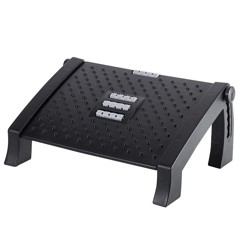 Hot Sale Anti Slip Adjustable Plastic Ergonomic Office Under Desk Foot Rest