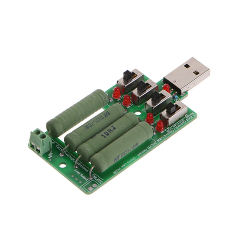 USB электронный нагрузочный разряд сопротивление резистор Регулируемый 15 ток тестер