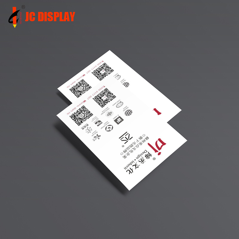 Qr код держатель логотип тиснением светятся в темноте визитная карточка