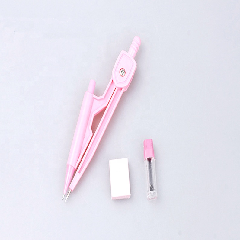 High Quality Safe Student Plastic Drawing Compass set